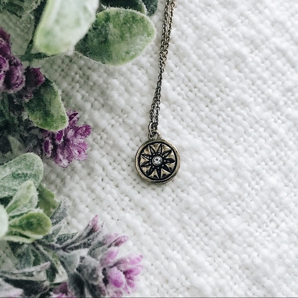 Necklace 16”-19” Sun/Compass Simple Necklace - Picture 6 of 10